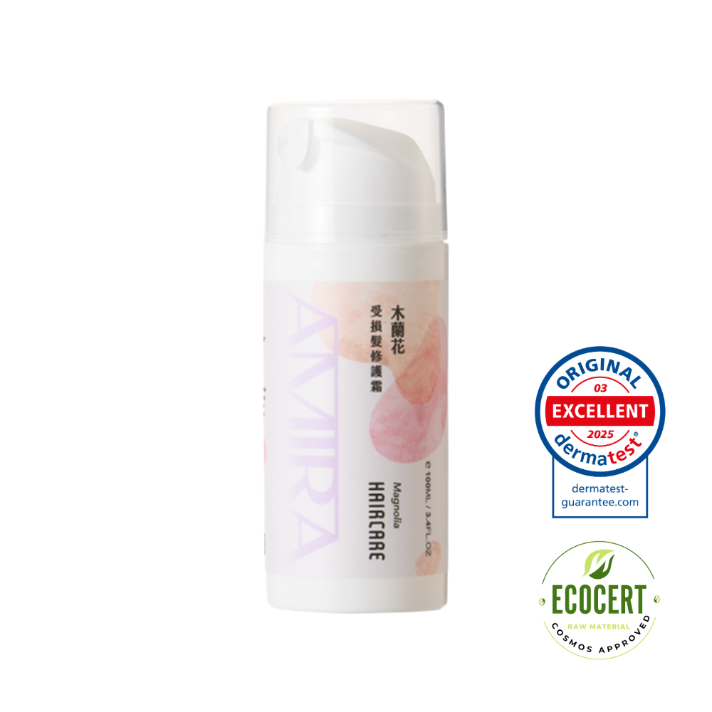 AMIRA木蘭花護髮修護霜100ml隨身瓶100ML，Dermatest EXCELLENT與ECOCERT COSMOS雙重認證