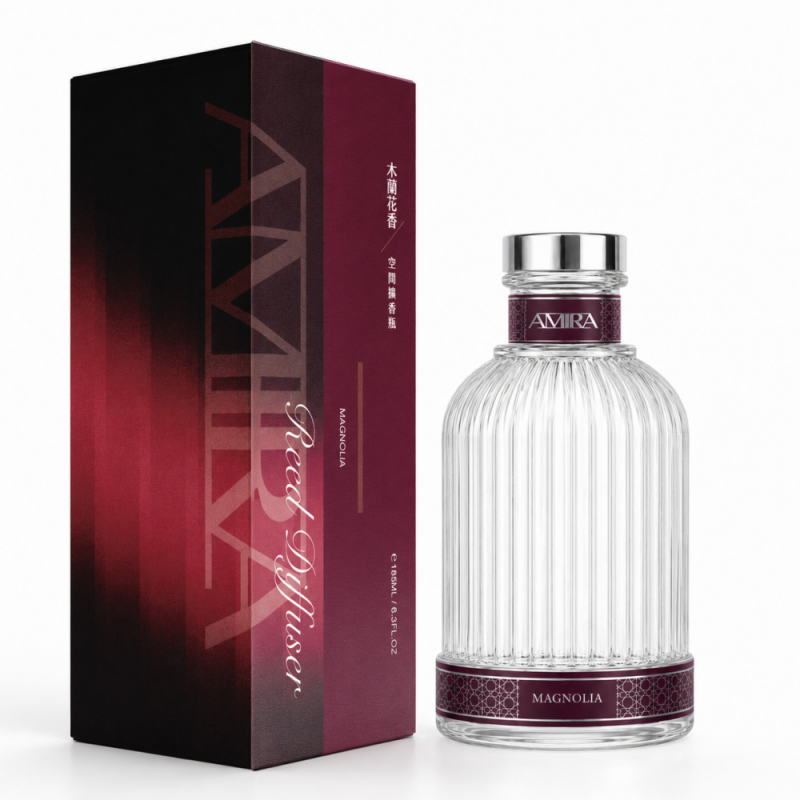 AMIRA 木蘭花香空間擴香瓶與外盒裝 185ml